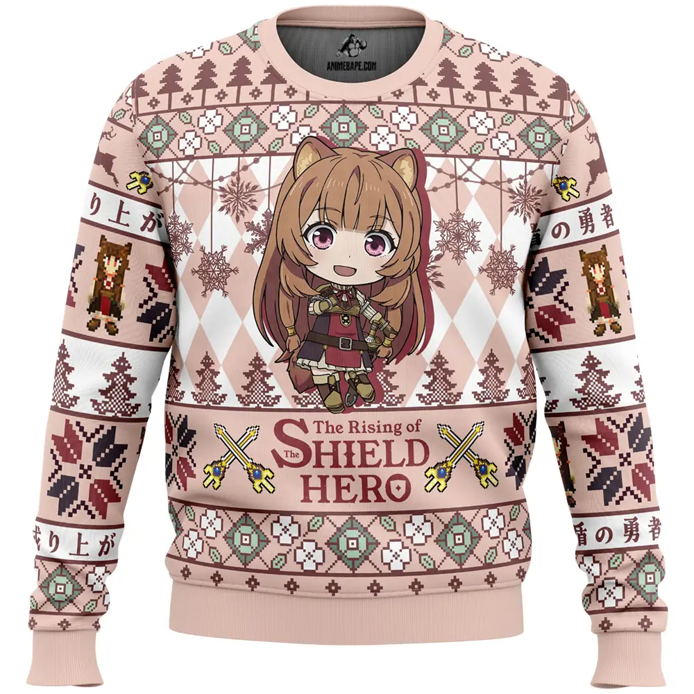 Raphtalia the rising of the shield hero ugly christmas sweater